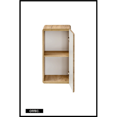 Meuble haut de salle de bain de 75 cm - Oak - 1 porte - PASTI CRAFT