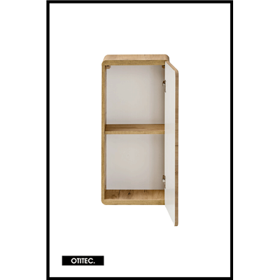 Meuble haut de salle de bain de 70 cm - Oak - 1 porte - PASTI CRAFT