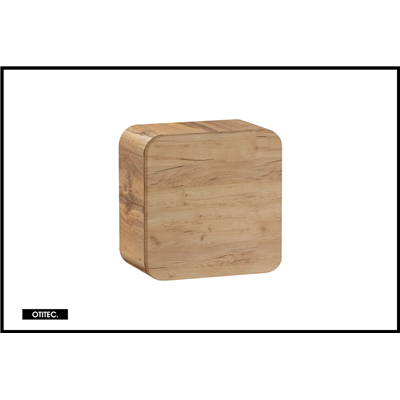 Cube de rangement haut de salle de bain - 35x35 cm - Oak - 1 porte - PASTI CRAFT