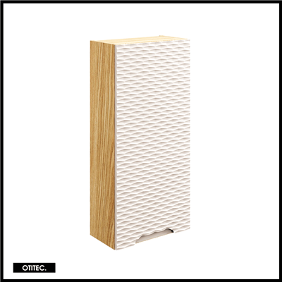 Meuble haut de salle de bain de 75 cm - Beige - 1 porte - SEA
