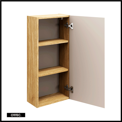 Meuble haut de salle de bain de 75 cm - Beige - 1 porte - SEA