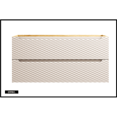 Meuble sous vasque de 120 cm - Beige - 2 tiroirs - SEA
