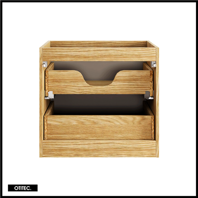 Meuble sous vasque de 60 cm - Beige - 2 tiroirs - SEA