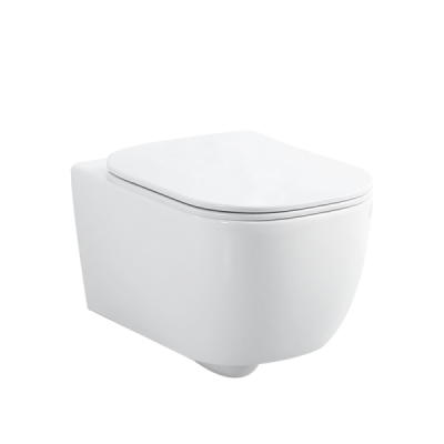 WC suspendu sans bride - 52 x 36 cm - Blanc - CLEO CONFORT