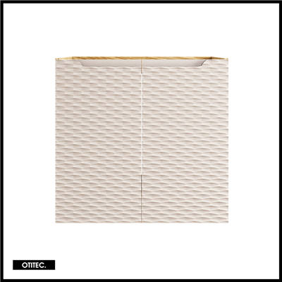 Meuble sous vasque de 60 cm - Beige - 2 portes - SEA