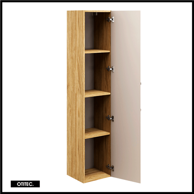 Colonne de salle de bain - 170 cm - Beige - 1 porte - SEA