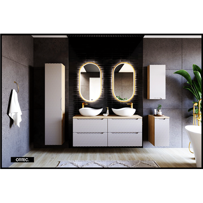 Colonne de salle de bain - 170 cm - Beige - 1 porte - SEA