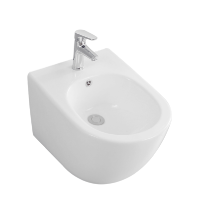 Bidet suspendu - 52 x 36,3 x 33 cm - Blanc -VELA