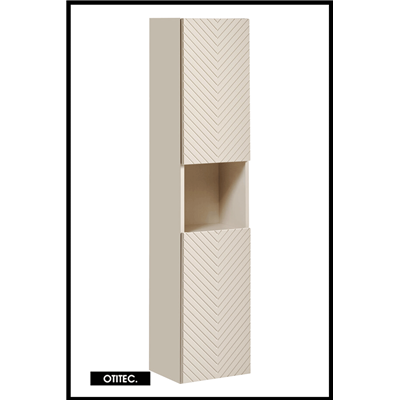 Colonne de salle de bain de 140 cm - 2 portes - DANO