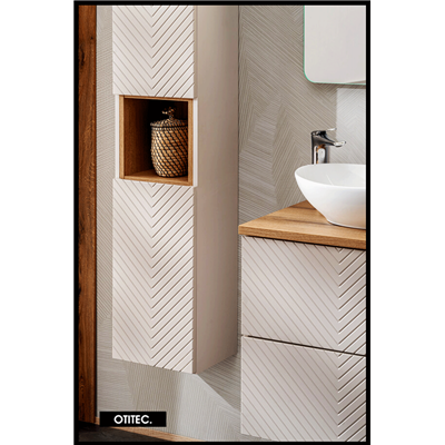 Colonne de salle de bain de 140 cm - 2 portes - DANO