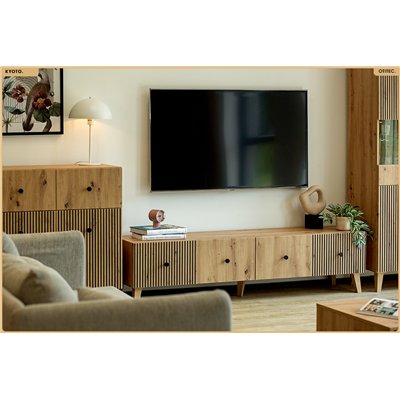 Meuble TV - H.45 x L.180 x P.42 - KYOTO