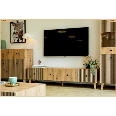 Meuble TV - H.45 x L.180 x P.42 - KYOTO