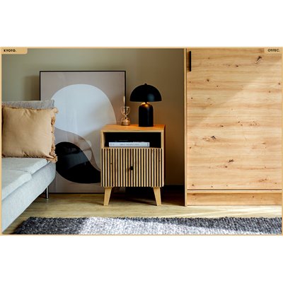 Table de chevet - H.58 x L.47 x P.42 - KYOTO