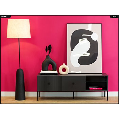 Meuble TV - H.48 x L.135 x P.42 - OSMA - NOIR