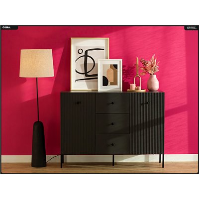 Commode - H.98 x L.135 x P.42 - OSMA - NOIR