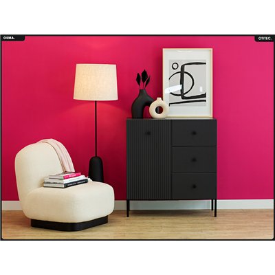 Commode - H.98 x L.91 x P.42 - OSMA - NOIR