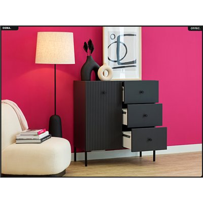 Commode - H.98 x L.91 x P.42 - OSMA - NOIR