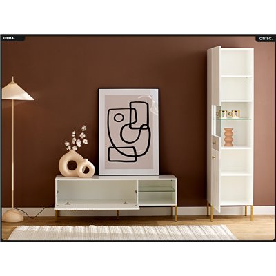 Meuble TV - H.48 x L.135 x P.42 - OMSA - GOLD