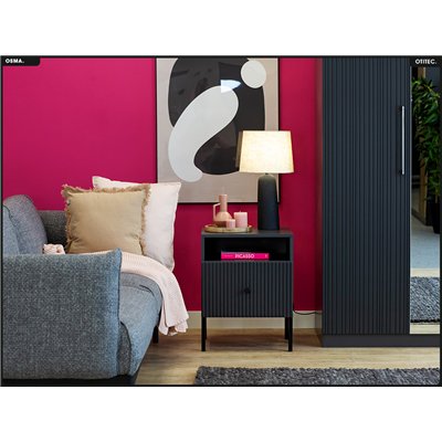 Table de chevet - H.60 x L.47 x P.41 - OMSA - GOLD