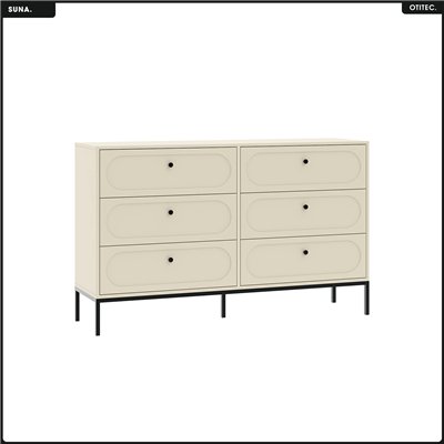 Commode - H.92 x L.150 x P.40 - SUNA - CACHEMIRE