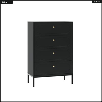 Commode - H.115 x L.75 x P.40 - SUNA - NOIR