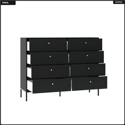 Commode - H.115 x L.150 x P.40 - SUNA - NOIR