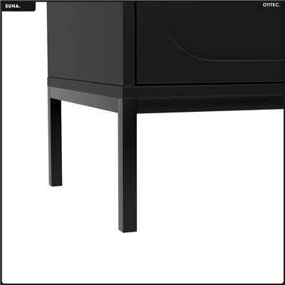 Commode - H.115 x L.150 x P.40 - SUNA - NOIR