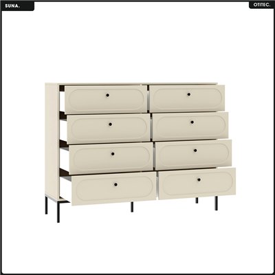 Commode - H.115 x L.150 x P.40 - SUNA - CACHEMIRE