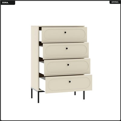 Commode - H.115 x L.75 x P.40 - SUNA - CACHEMIRE