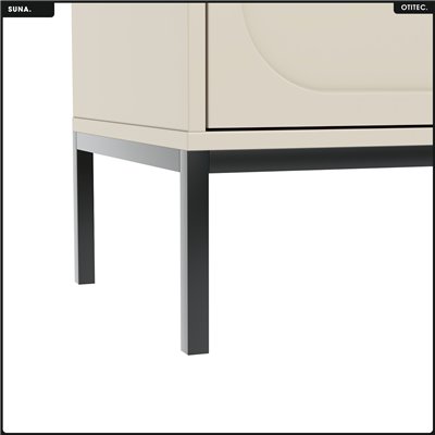 Meuble TV - H.60 x L.150 x P.40 - SUNA - CACHEMIRE