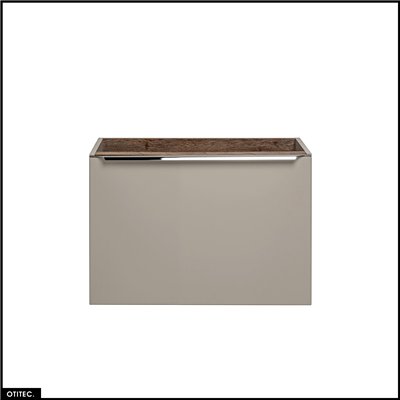Meuble sous vasque - 60 cm - 2 tiroirs - BOLD TAUPE