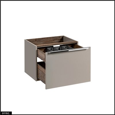 Meuble sous vasque - 60 cm - 2 tiroirs - BOLD TAUPE