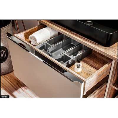 Meuble sous vasque - 60 cm - 2 tiroirs - BOLD TAUPE