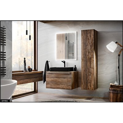 Meuble sous vasque - 80 cm - 2 tiroirs - BOLD OAK