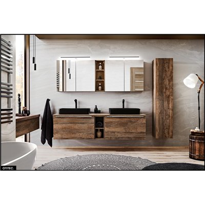 Meuble sous vasque - 60 cm - 2 tiroirs - BOLD OAK