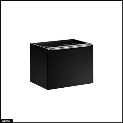 Meuble sous vasque - 60 cm - 2 tiroirs - BOLD BLACK
