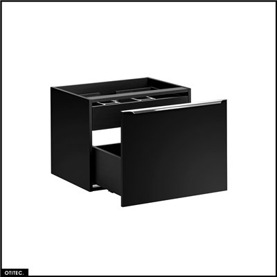 Meuble sous vasque - 60 cm - 2 tiroirs - BOLD BLACK