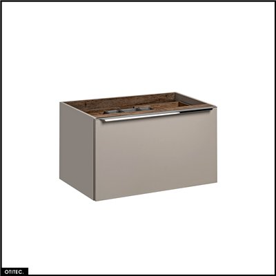 Meuble sous vasque - 80 cm - 2 tiroirs - BOLD TAUPE