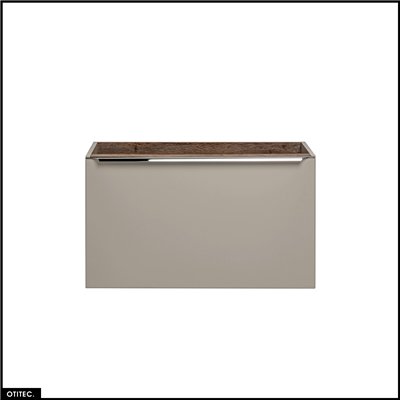 Meuble sous vasque - 80 cm - 2 tiroirs - BOLD TAUPE