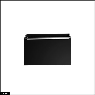 Meuble sous vasque - 80 cm - 2 tiroirs - BOLD BLACK
