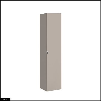 Colonne de salle de bain - 35 x 160 cm - 1 porte - 2 tiroirs - BOLD TAUPE