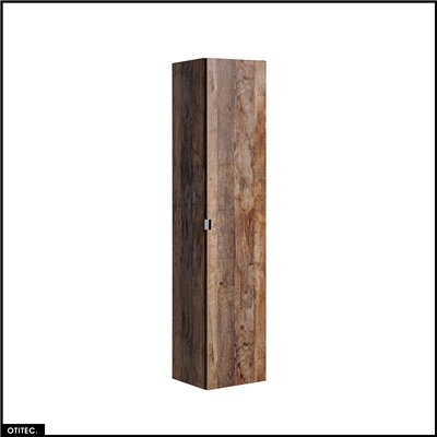 Colonne de salle de bain - 35 x 160 cm - 1 porte - 2 tiroirs - BOLD OAK