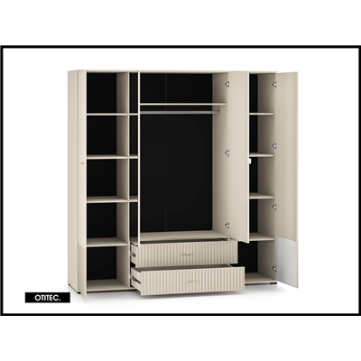 Armoire - H.210 x L.200 x P.55 cm - SOFY