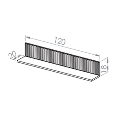 Étagère murale - H.18 x L.20 x L.120 cm - SOFY