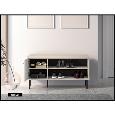 Meuble à chaussures - H.55 x L.100 x L.34 cm - SOFY