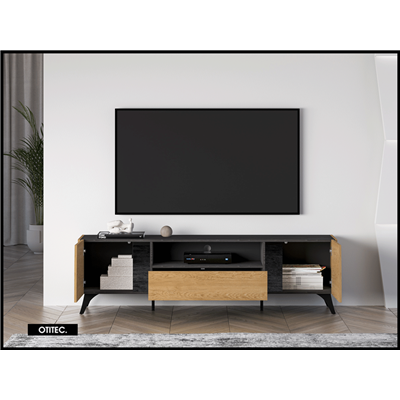 Meuble TV - H.52 x L.180 x P.40 cm - TOSCANE