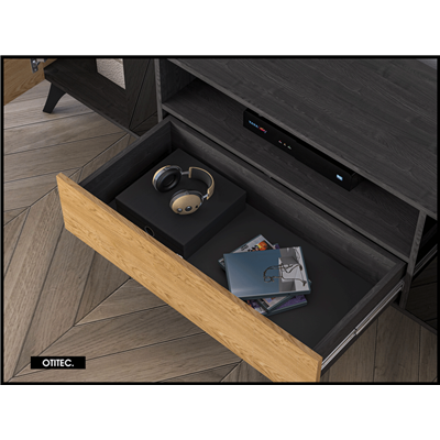 Meuble TV - H.52 x L.180 x P.40 cm - TOSCANE