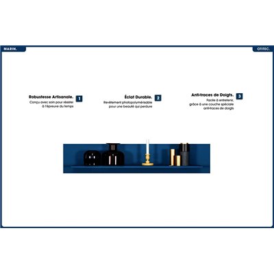 Étagère Murale - H.23 x L.120 x P.22 cm - MARIN