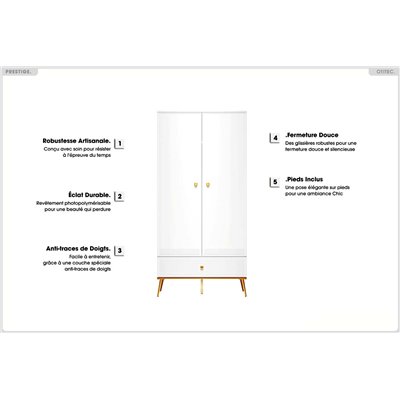 Garde Robe - H.190 x L.92 x P.53 cm - PRESTIGE