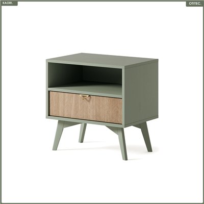 Table de chevet - L.54 x H.54 x P.38 cm - KAORI